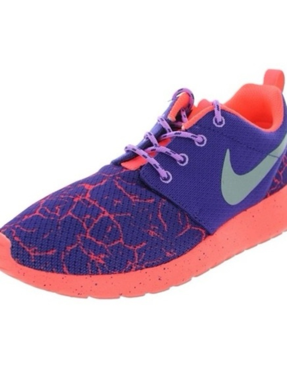 Nike Kids Purple & Coral Sneakers with Mint Swoosh